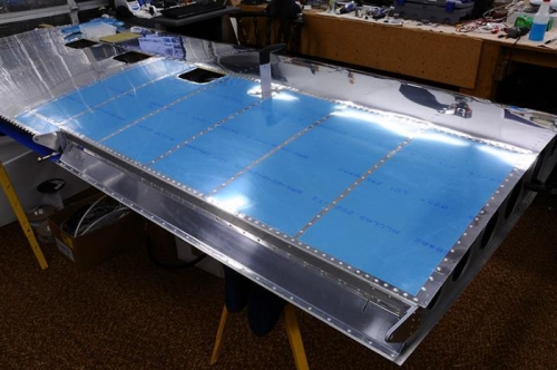 Left Wing - Riveting Complete