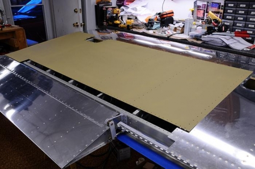 Right Bottom Wing Skin Ready For Riventing