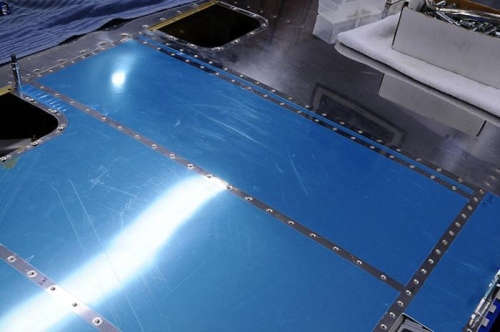 Right Wing - First Two Rows Of Rivets Done