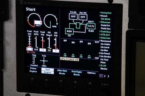 VP-200 Showing 9.6 Amps From GRT Sensor (Left Green Box)