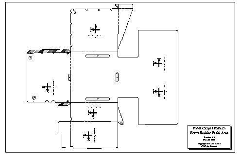 Front Rudder Pedal Area - CAD Drawing