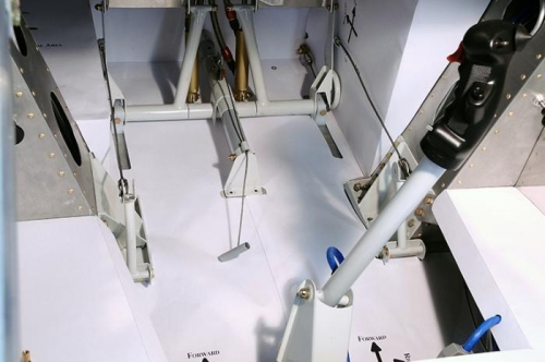 Front Rudder Pedal Area - Left Hand View