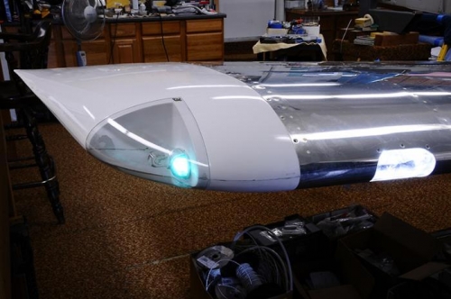 Right Wing - Position and Landing Light On