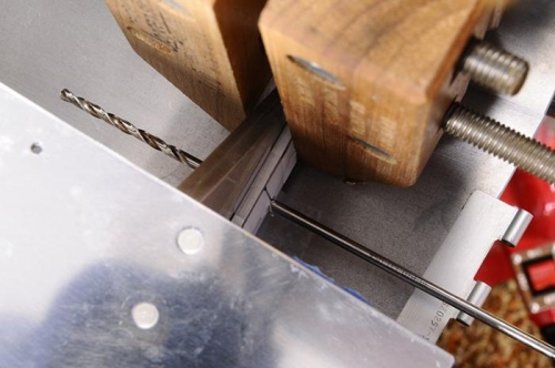 Left Wing - Initial Drill To 1/8