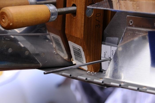 Right Wing - Initial Drill To 1/8