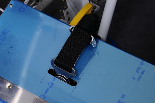 Pilot Crotch Strap Mount - Belt Fed Through Seat Ramp