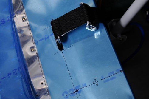 Pilot Crotch Strap Mount - Measurement From Strap Mount To Front Of Ramp