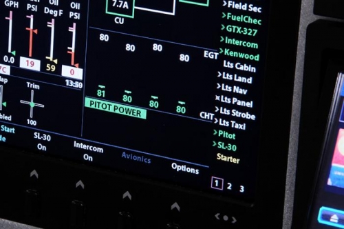 VP-200 has powered up pitot controller (Pitot thermostat might be on or off.)