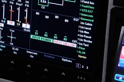 Pitot thermostat is ON but temperature is low and element is heating up.