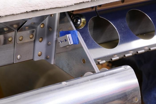 Left Aileron Control Stop - Double Back Tape