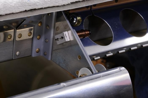 Left Aileron Control Stop - Drilled