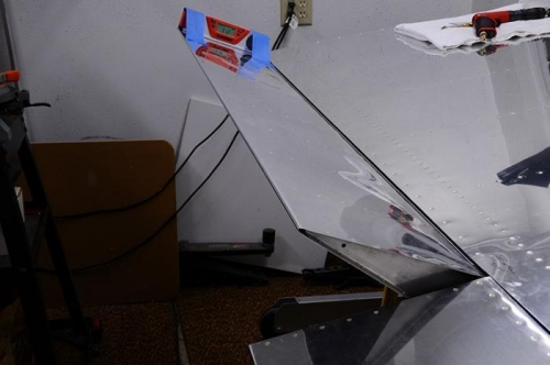 Left Aileron Control Stop - Exactly 31.2 Degrees UP Travel