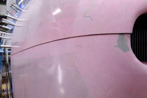 Lower Cowl Marked Using Upper Cowl