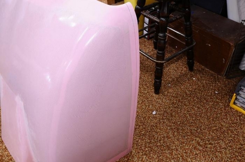 Lower Cowl Ready For Cutting