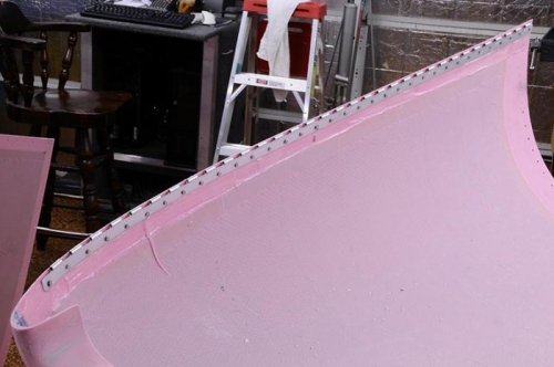 Upper Cowing Hinge With Resin & Rivets