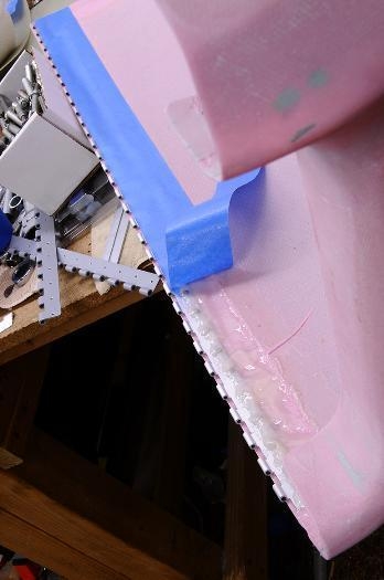 Upper Cowl Hinge With Top Coat Of Resing Added