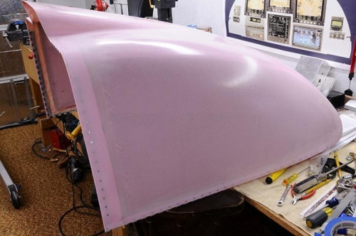 Lower Cowling Riveting & Glassing Complete