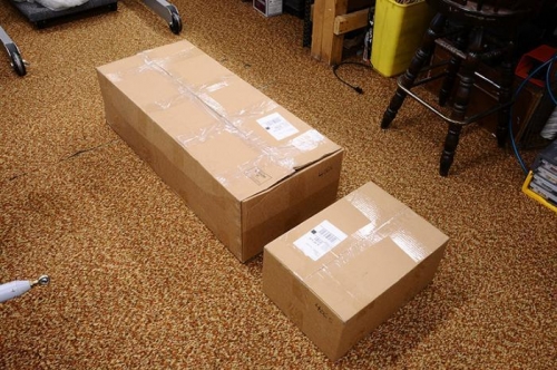Leather Upholstery - Boxes Arrive