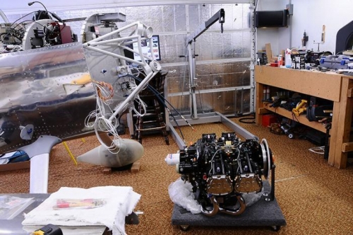 IO-390 Engine Mounting - On Cart
