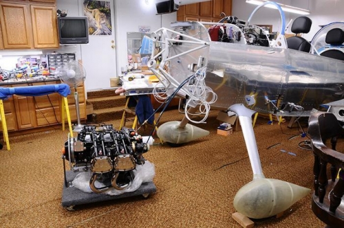 IO-390 Engine Mounting - On Cart