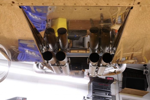 Vetterman 4-into-4 Exhaust - Exhaust Ramp View