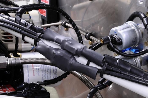 Connectors Covered With Heat Shrink