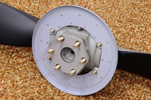 Spinner Backplate Mounted To Prop Hub