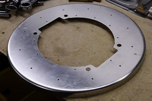 Cutting Constant Speed Prop Hub Cutout In Spinner Backplate