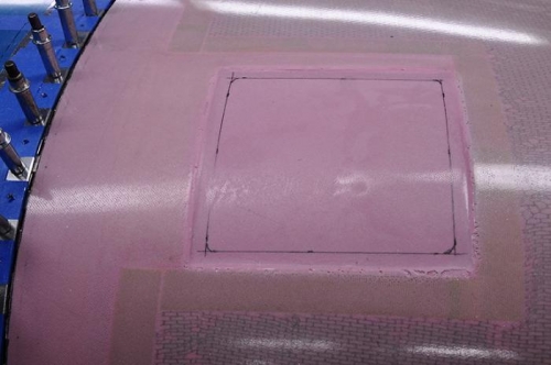 Fiberglass Cowling Marked