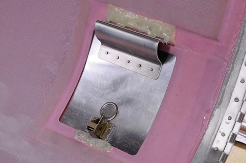 Oil Door Installed & Glassed