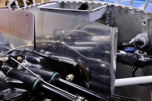 Left Rear Baffle Installed