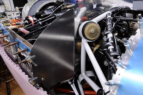 Oil Cooler Baffle Installed