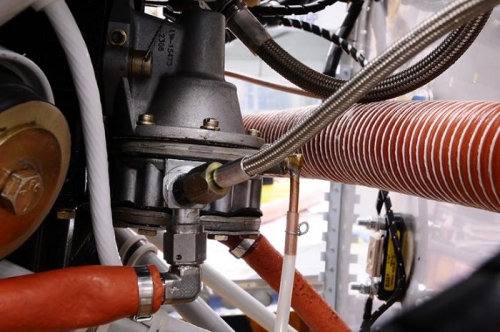 Brass/Copper Fitting Connects To Mechnical Fuel Pump