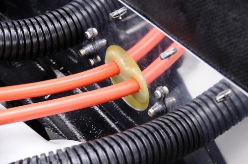 Right Top Harness Wires Pass Through Baffle