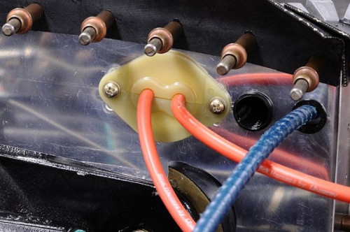 Left Top Harness Wires Pass Through Baffle