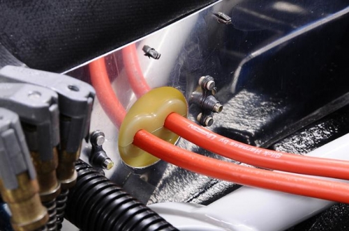 Left Top Harness Wires Pass Through Baffle