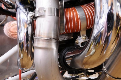 Heater SCAT Tubing Support & Exhaust Pipe Shield