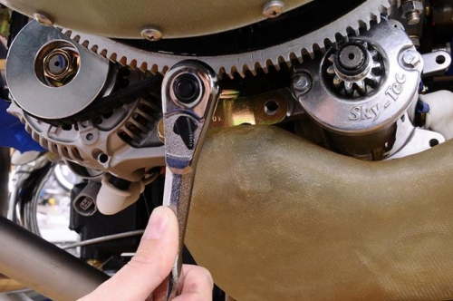 Alternator Support Strut Pulled Down Into Softened Snorkel