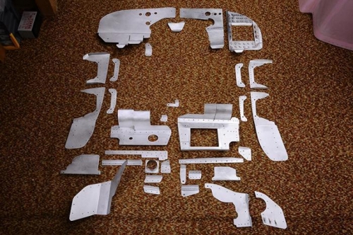 Engine Baffle Pieces Finished