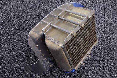 Oil Cooler Mounted To Baffle/Doubler