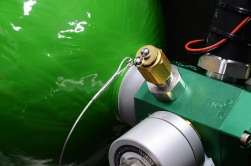 Oxygen System -  O2 Tank Fill Port - Capped