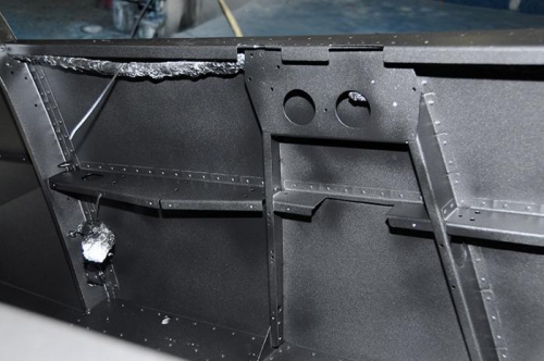 Fuselage Interior - Textured Black Paint