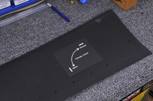 Latch Label Installed