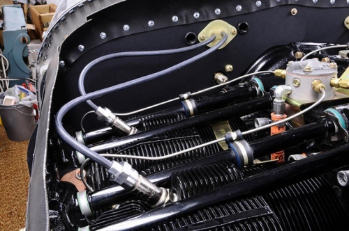 Upper Right Harness And Firewall Baffle Installed