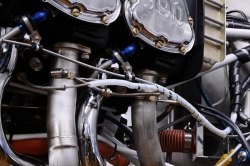 Lower Left Spark Plugs Installed