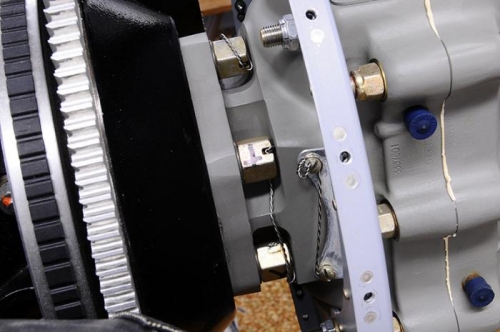 First Pair Of Bolts Safety Wired