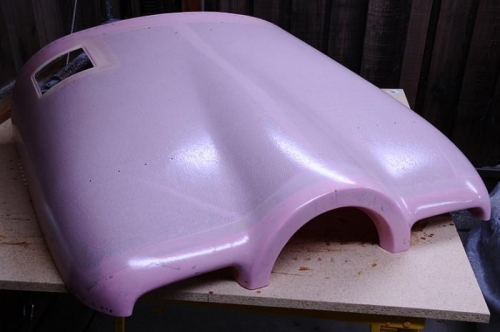 Top Cowling First Coat Of Resin