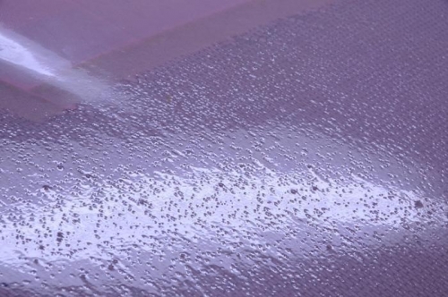 Bottom Cowling First Coat Of Resin