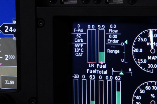 OAT Readout On EFIS Display (65F/18C OAT)