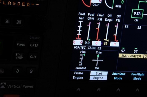 OAT Readout On VP-200 Display (65F/18C OAT)